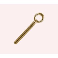 Brass Threaded Eye Bolts for Rigging and Lifting, High-Strength Machine Thread Eyebolts with Secure Loop for Cables, Chains and Suspension in Industrial Applications